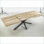 Noyer MDF & amp; Table basse en métal pour le bureau / salle à manger, 3 options de taille (240/200 / 160cm), Stable & amp; Facile à assembler
