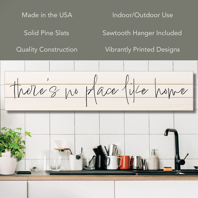 No Place Like Home Decorative Indoor/Outdoor Pallet Wood Sign