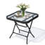 Table d'appoint carrée pliante d'extérieur en verre-1488376213