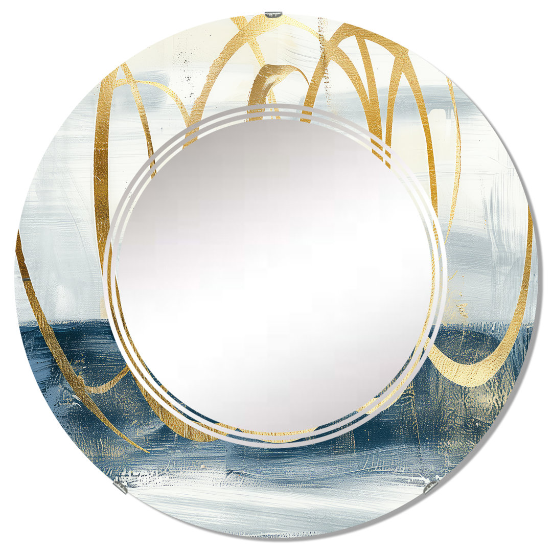 Abstract Geometric Shape Vanity Mirror East Urban Home 