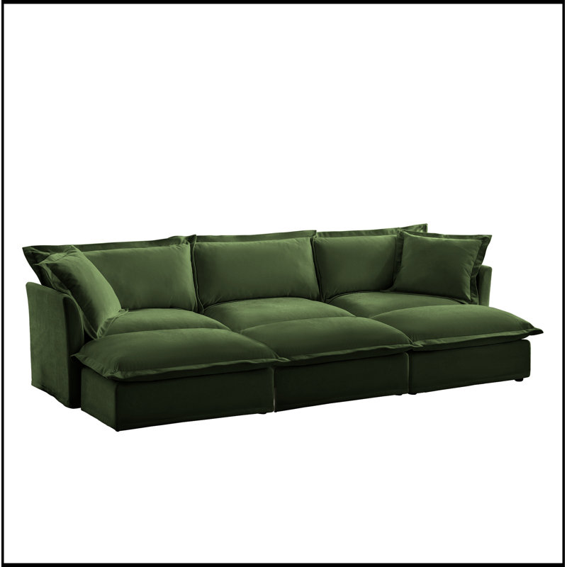 Canapé polyvalent et confortable avec repose-pieds pour le salon