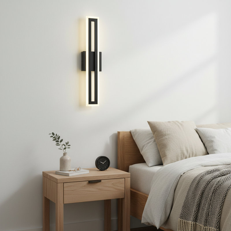 Jeralynn 1-Light Modern Wall Sconce Bath Bar Vanity Led Light Dimmable, 24" W x 2.3" D