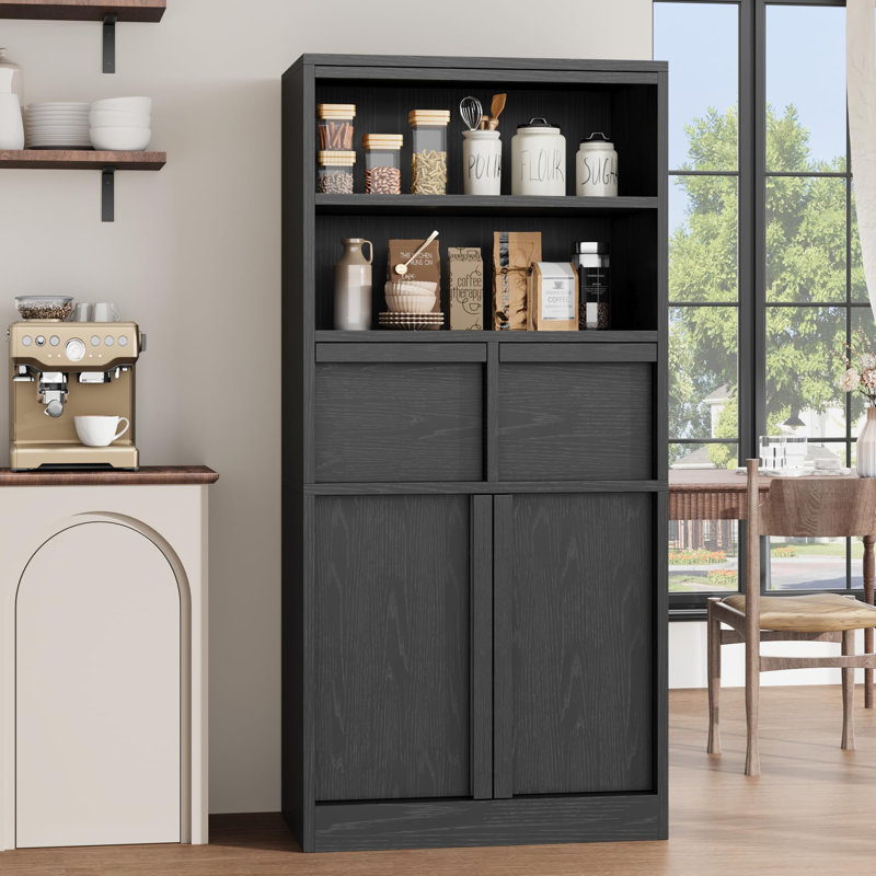 60cm Sideboard, Black