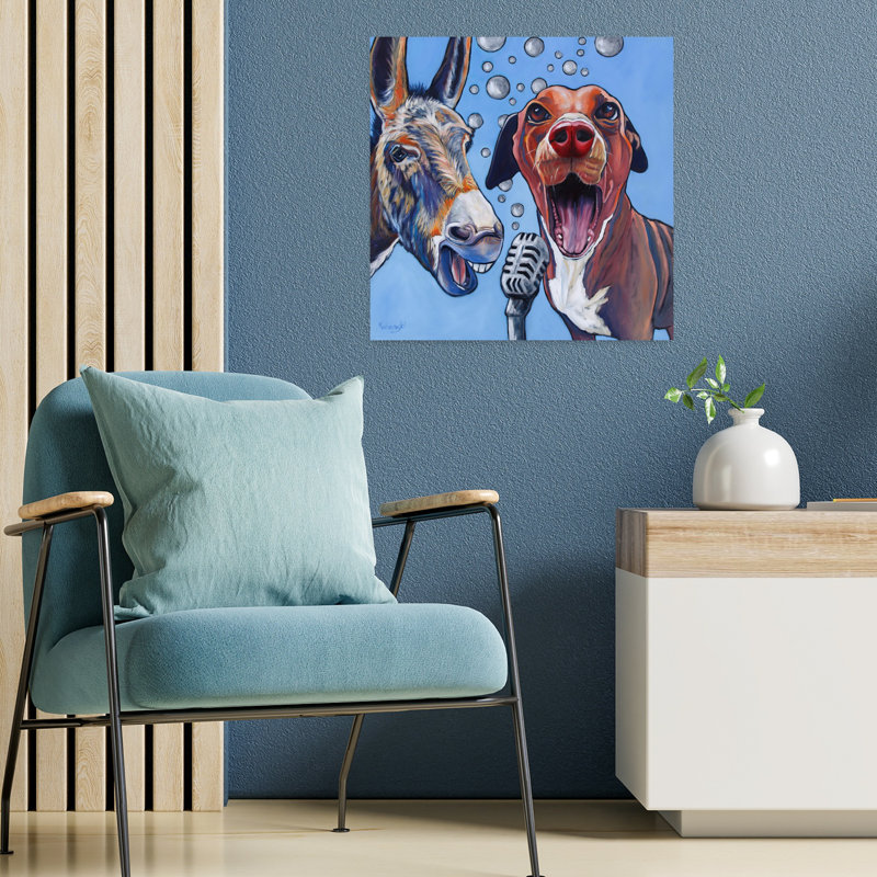 Harmony, art urbain contemporain pour chien, H 18 po x l 18 po
