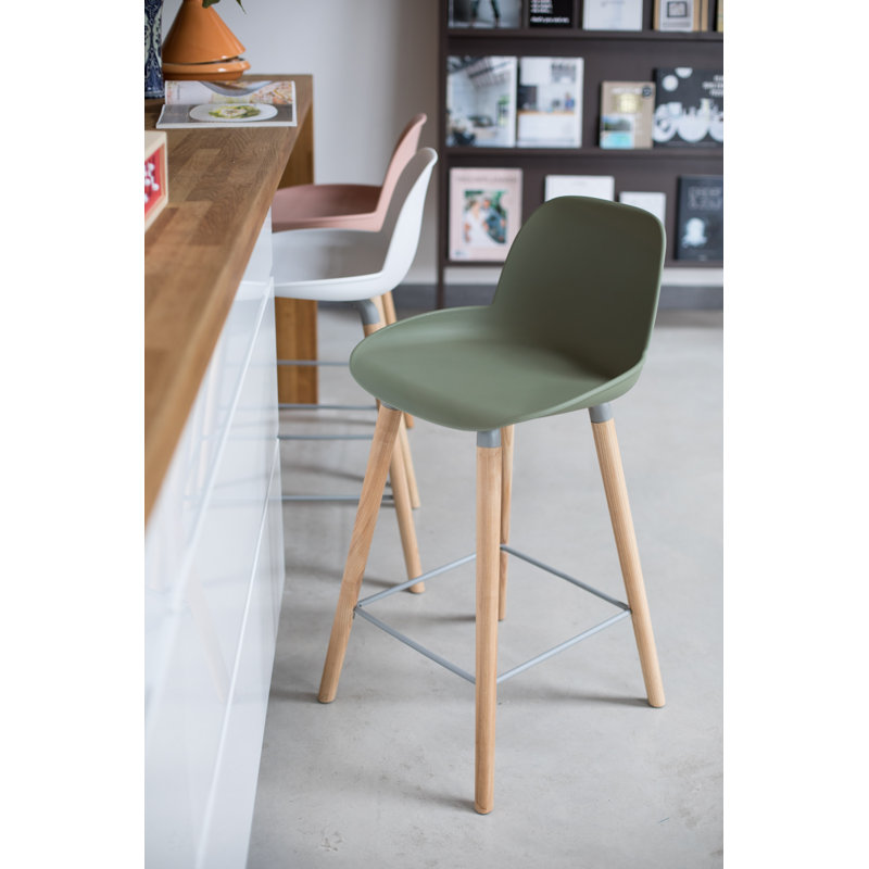 Albert Kuip Counter & Bar Stool, Counter Stool (26" Seat Height), Green