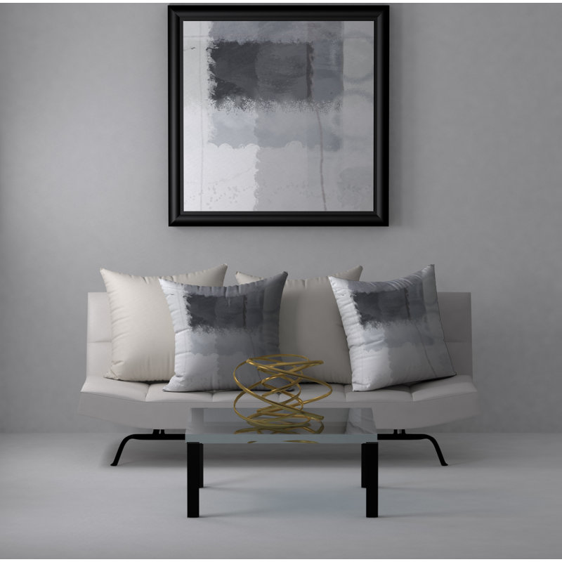 Abstract Throw Pillow, 24" H x 24" W