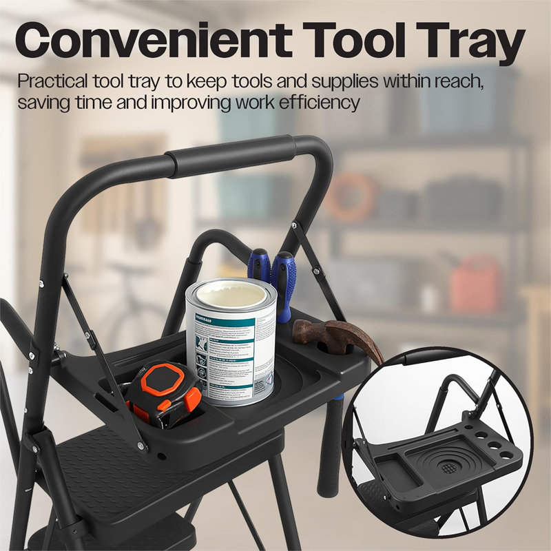 5 - Step Steel Folding Step Ladder
