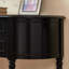 Commode d'appoint rétro en bois massif en demi-cercle-110497547