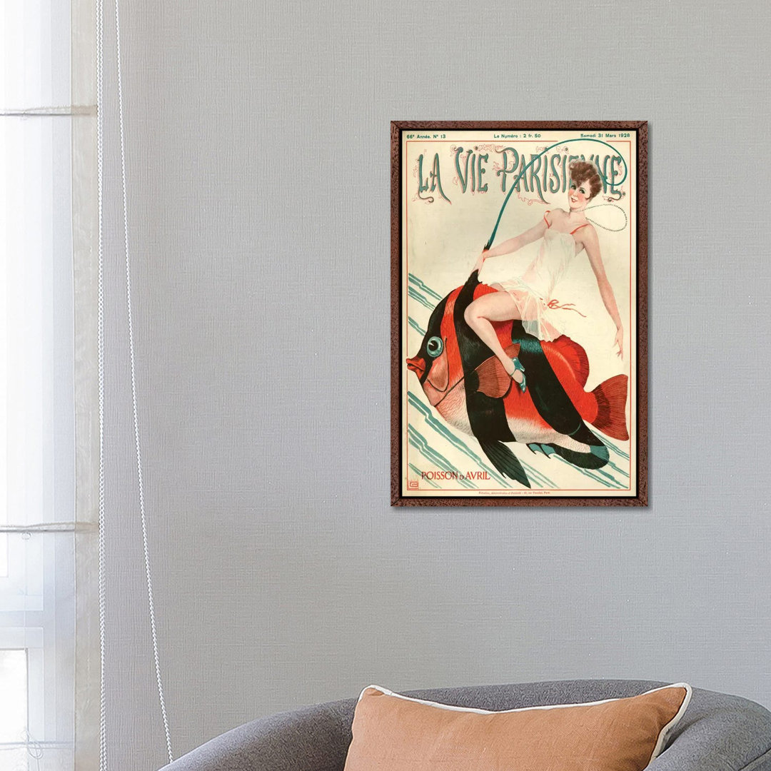 1927 La Vie Parisienne Magazin Cover von Georges Leonnec - Galerie-umwickelte Leinwand Giclée