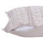 Coussin 16 po x 24 po à fermeture à glissière en lin naturel et ivoire avec broderie