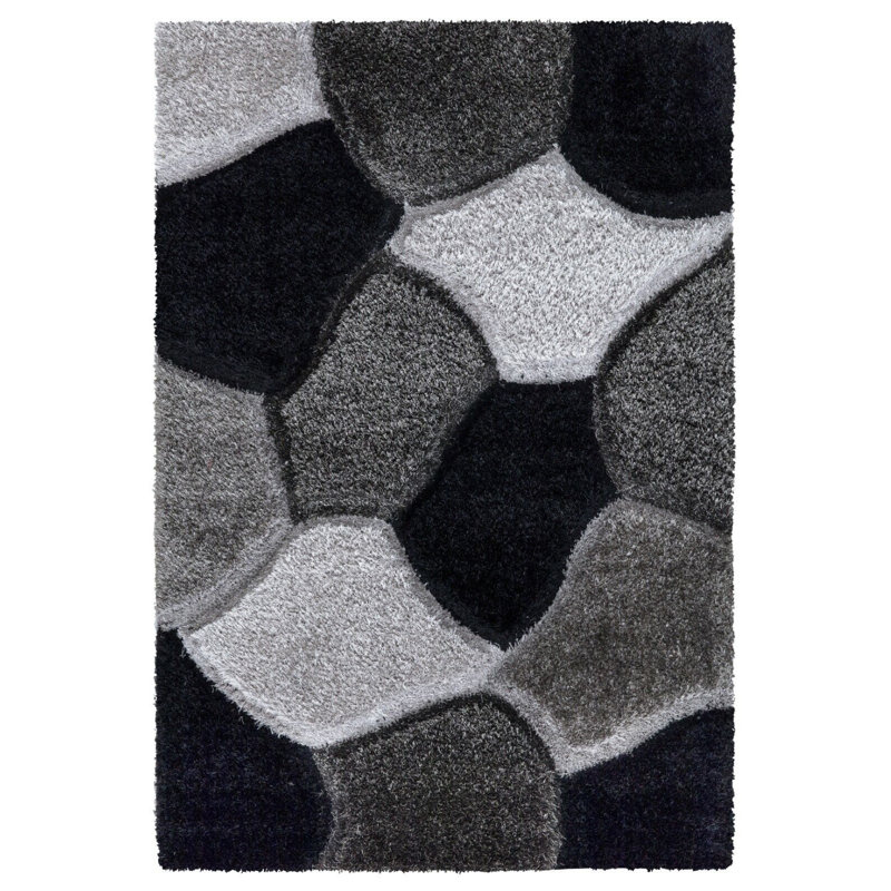 Arje Abstract Shag Area Rug, Rectangle 160 x 230cm