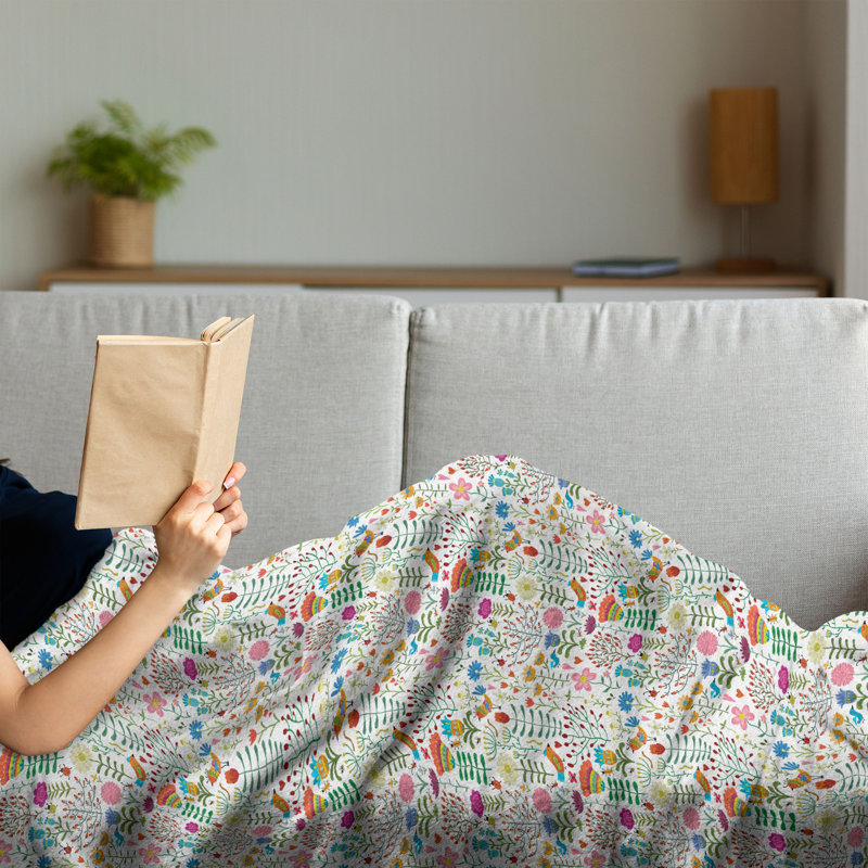 Hand Woven Throw Blanket, 50" x 70"