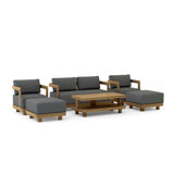 Granada Outdoor 6 - Piece Teak Conversation Set