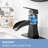 Single Hole Single-Handle Low-Arc Bathroom Faucet In Oil Rubbed Bronze With Drain Assembly-116142425