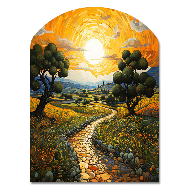 Vangogh Olive Grove In Province - Vangogh, H 34 po x l 25 po