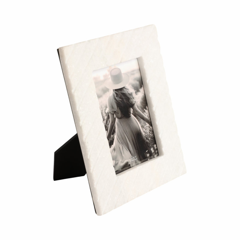 Genuine Marble Single Picture Frame, 7" W x 9" H