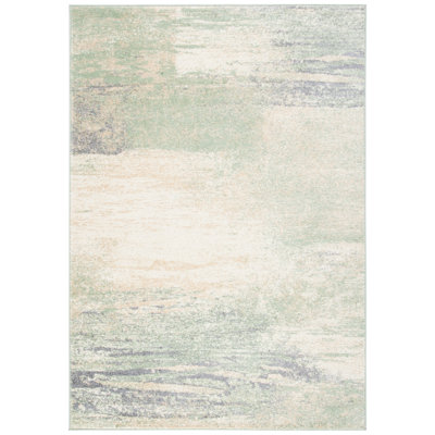 Tapis ivoire / sauge Azadeh