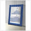Miroir de plancher en velours bleu Dante