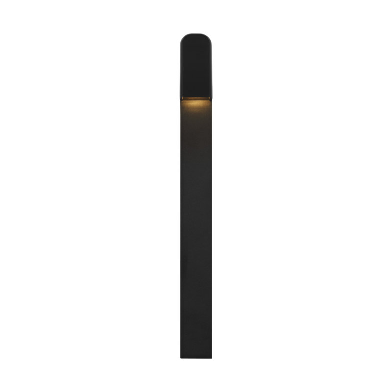 Froler LED Outdoor Sconce, Black, Black, 24" H x 2.4" W x 2.6" D