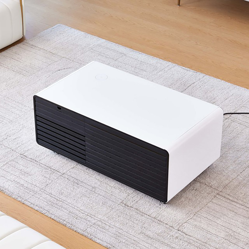 Table basse simple, Blanc