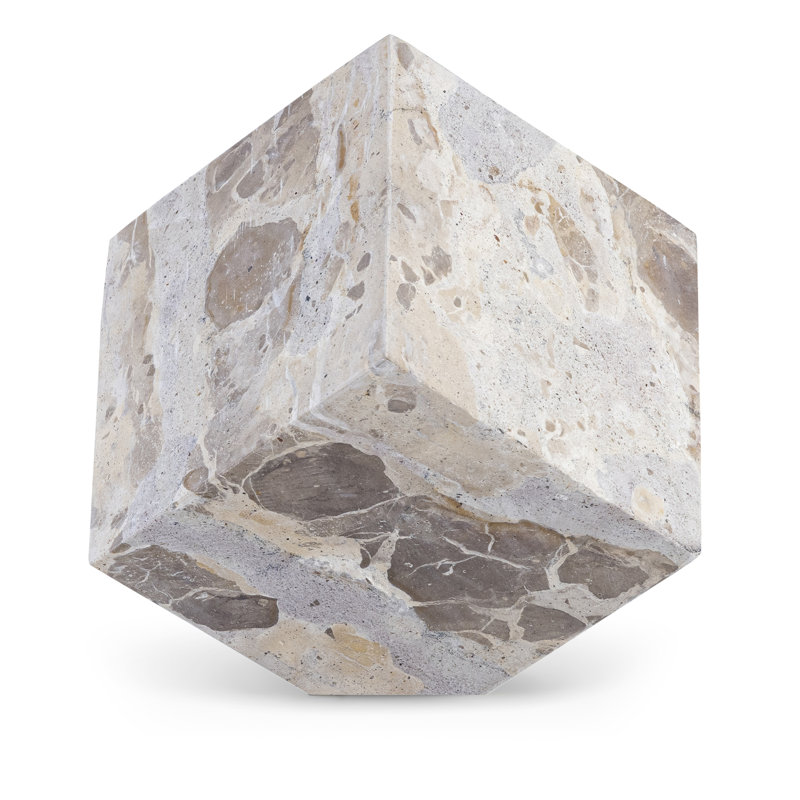 Block Marble Abstract Figurines & Sculptures, Beige