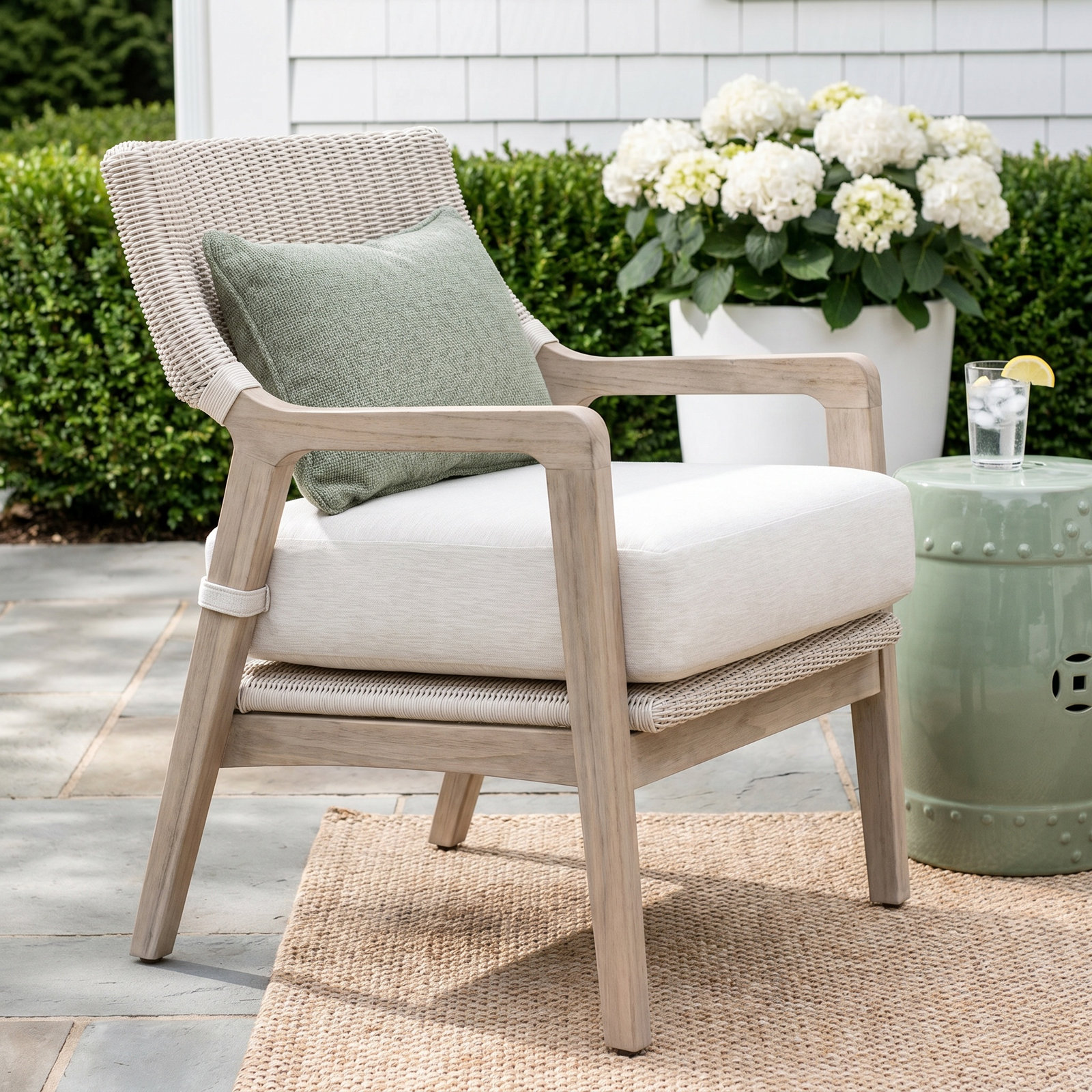 Kettil Teak Outdoor Lounge Chair