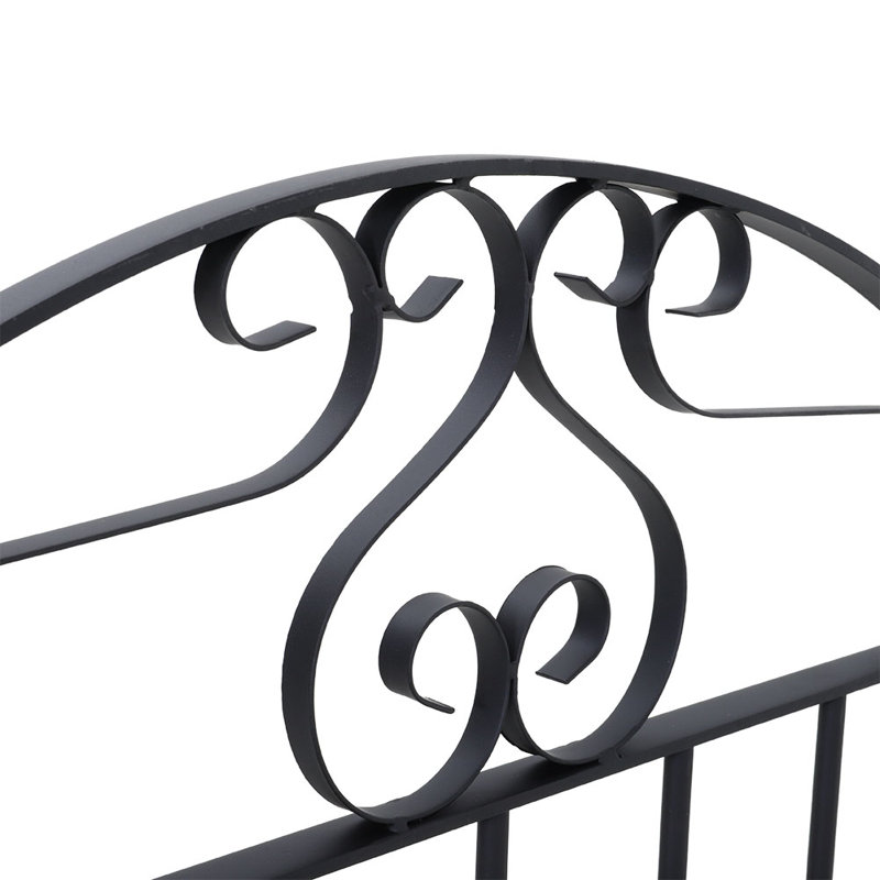 Kaliyah 90cm H x 85cm W Black Metal Gate