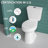 21" Extra Tall Toilet for Seniors, Compact High Toilet 1.0/1.28 GPF Tornado Dual Flush, MAP 1000g