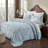 Rylee 100% Cotton Premium Chenille Bedspread Set Soft & Breathable Floral Design Machine Washable, Luxurious All Season Comfort Bedding Set-78621348-78621349