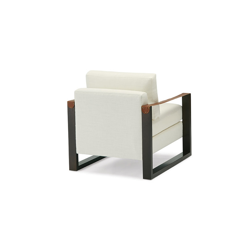 Bentley Armchair, Arraya Amber Polyester Blend, Ebony
