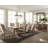 Chirata Extendable Trestle Dining Table in Brown