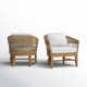 Dunkirk Teak Patio Chair with Sunbrella Cushions