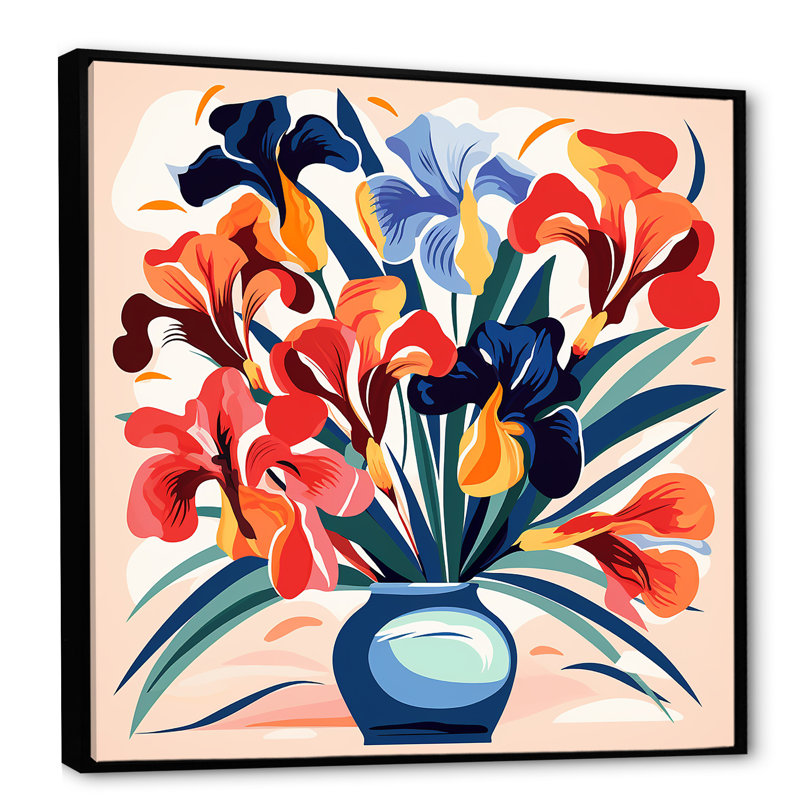 Art mural Henri Matisse, Cadre flottant noir, H 36 po x l 36 po x P 1,5 po