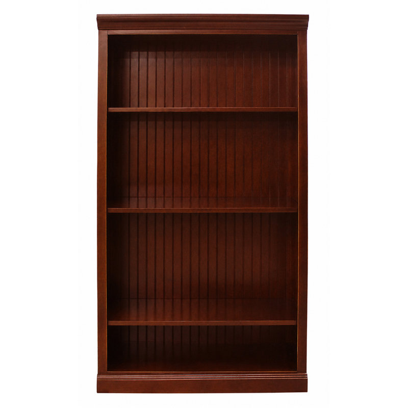 Bibliothèque standard Sherita, Rouge sang de bœuf, (3 tablettes) H 60 po x l 32 po x P 14,25 po