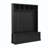 3-In-1 Hall Tree 59" Wide With 5 Hooks And Bench And Drawers, Muti-Functional Entryway Coat Rack, Modern Tall Storage Bench With Handles-1677090122