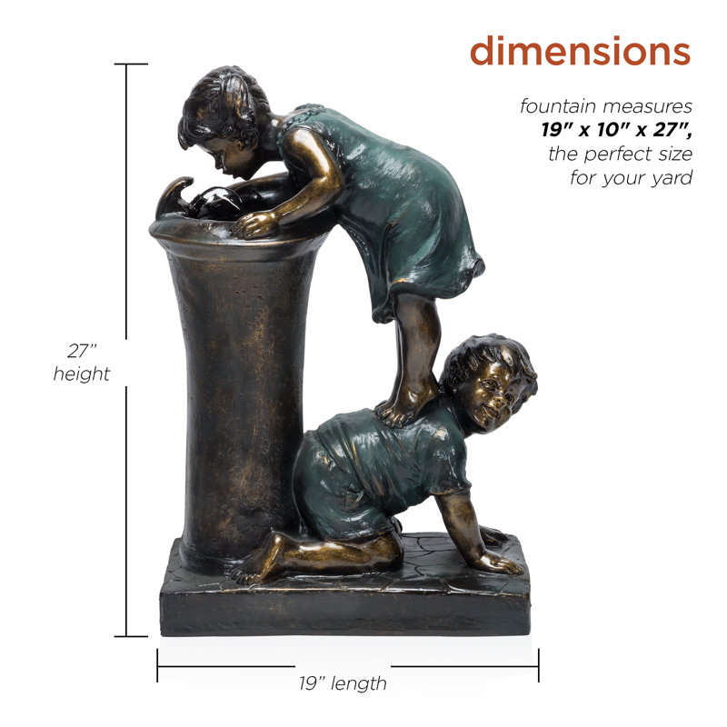 Astral Indoor Weather Resistant Floor Fountain with Light