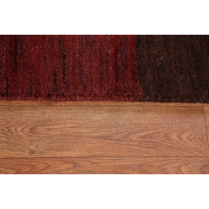 Tapis rayé moderne Gabbeh 7 x 10