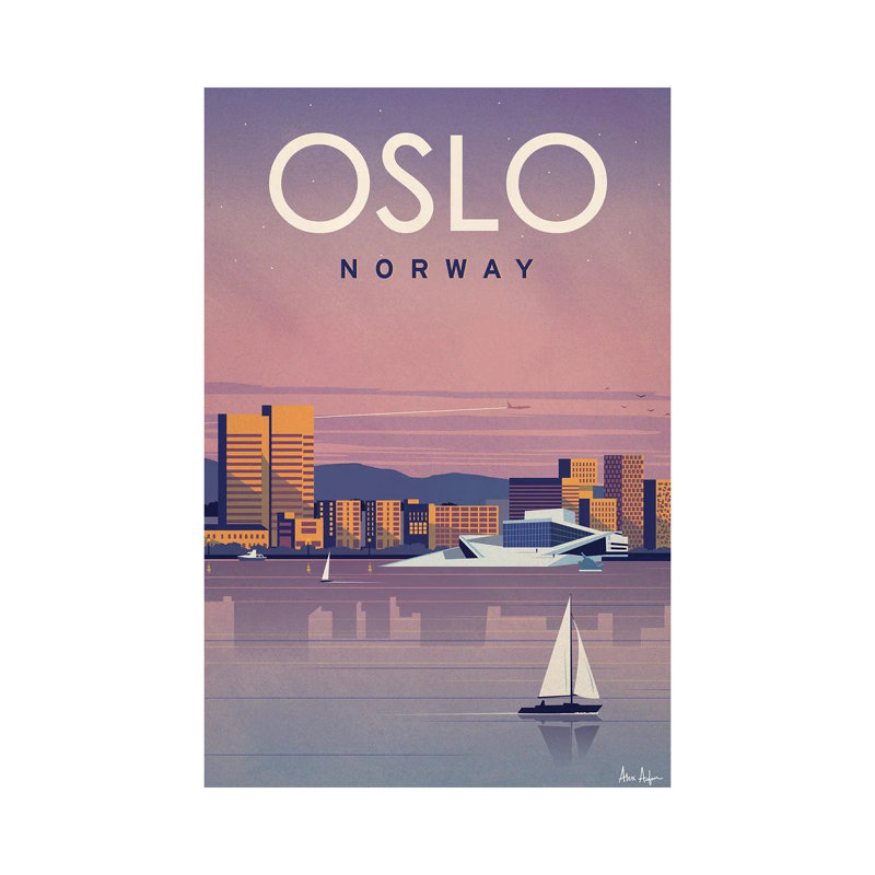 Oslo - Wrapped Canvas Print, 20.32 cm H x 30.48 cm W