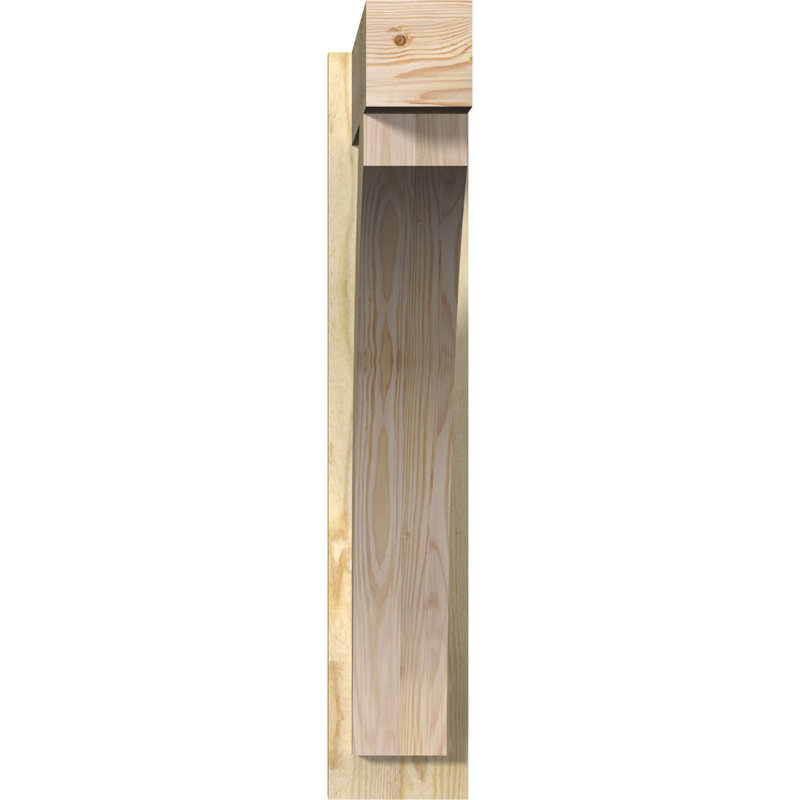 Bloc de bois rustique Thorton, 26" D x 26" H, Cèdre rouge occidental l 7 1/2 po (lisse)