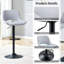 Tabouret de bar pivotant à hauteur réglable (ensemble de 2)-1637772327