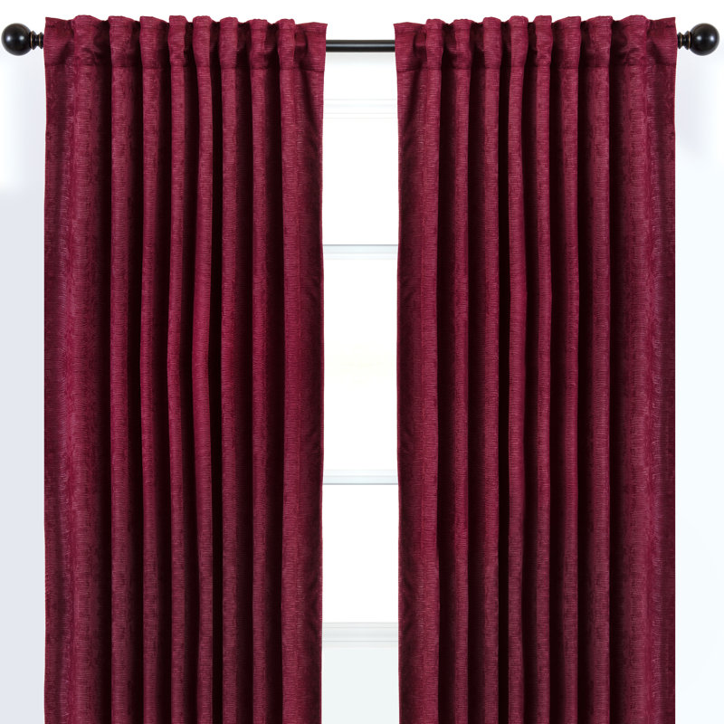 Paire de rideaux obscurcissant Silex, 52 po x 108 po, Marron