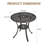 31'' Round Cast Aluminum Outdoor Dining Table with 1.9'' Umbrella Hole-29310561-29310563