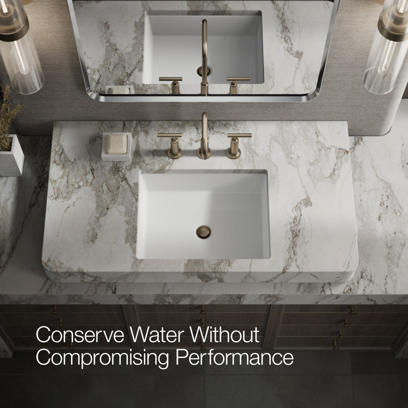 Purist Widespread Bathroom Faucet, Vibrant Brushed Bronze