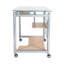 Glass Top Metal Base Computer Desk