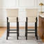 Ensemble de 2 tabourets de bar avec rivets décoratifs