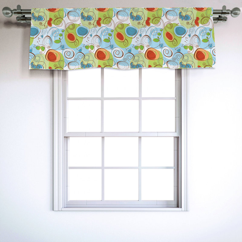 Sateen Ruffled Window Valance
