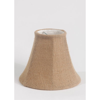 4.5'' H Burlap Bell Candelabra Shade