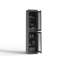 100% Solid Wood 16.5" Bathroom Cabinet with Clear Glass Doors and Adjustable Shelves-1310575869