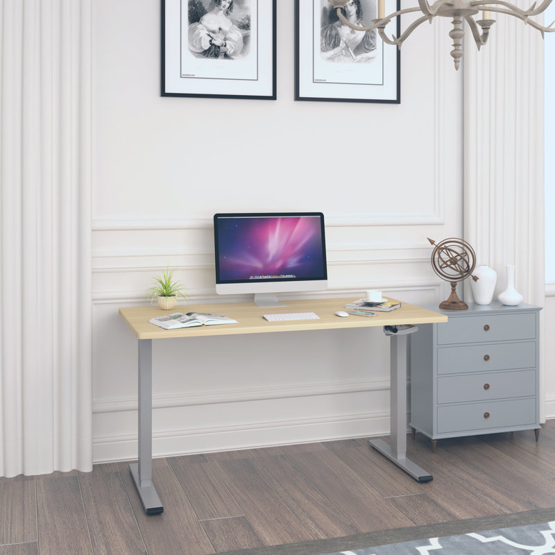 121cm H x 129cm W x 67cm D Desk Base, Silver