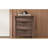 Vintage Nightstand With Spacious Storage And Dark Walnut Finish